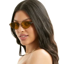 Lucky Star - Yellow & Black Women's Sunglasses-TopFoxx Outlet