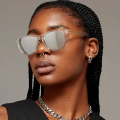 Rise Up - Revo® Mirrored Silver Unisex Sunglasses-TopFoxx Hot