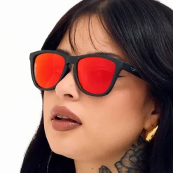 Rise Up - Revo® Mirrored Red Unisex Sunglasses-TopFoxx Best