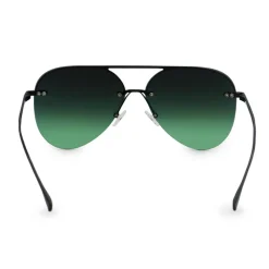 Smaller Megan 2 - Dark Green Metal Aviator Sunglasses-TopFoxx Discount
