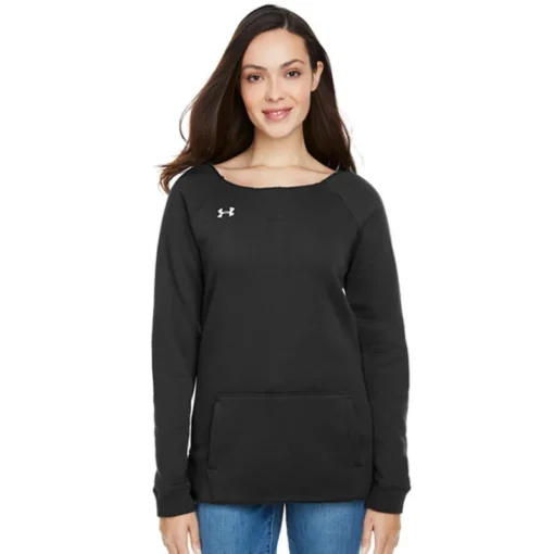 Women's Hustle Fleece Crewneck Sweatshirt-Under Armour Best