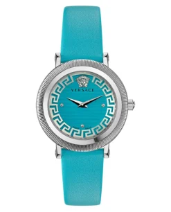 Greca Flourish Leather Watch-Versace Fashion