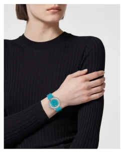 Greca Flourish Leather Watch-Versace Fashion