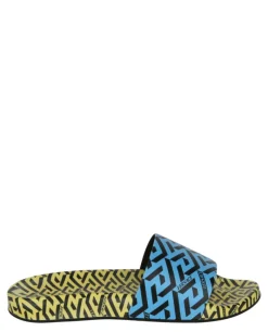 Greca Print Slides-Versace New