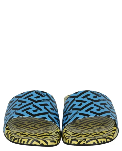 Greca Print Slides-Versace New