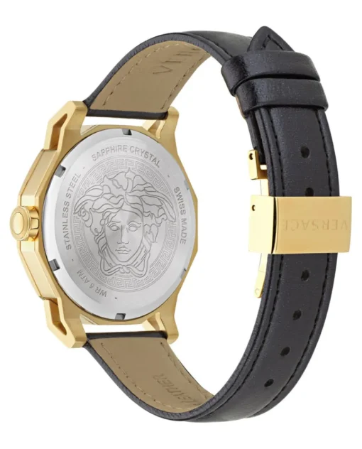 Medusa Deco Leather Watch-Versace Outlet