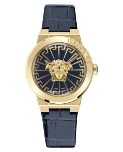Medusa Infinite Leather Watch-Versace Discount