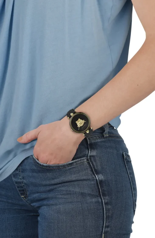 Palazzo Empire Leather Watch-Versace Sale