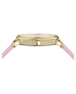 V-Dollar Leather Watch-Versace Discount