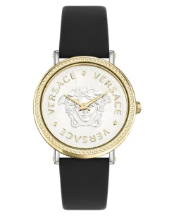 V-Dollar Leather Watch-Versace Fashion
