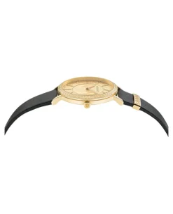 V-Eternal Leather Watch-Versace Fashion