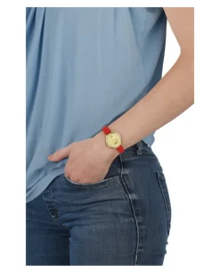 La Villette Crystal Leather Watch-Versus Versace Hot