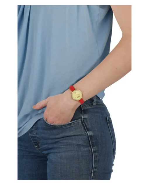 La Villette Crystal Leather Watch-Versus Versace Hot