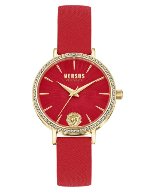 Mar Vista Crystal Leather Watch-Versus Versace Best
