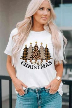 Women's MERRY CHRISTMAS Graphic T-Shirt-PROOZY Sale