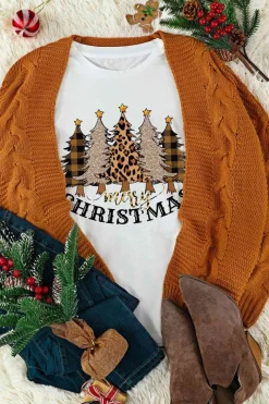 Women's MERRY CHRISTMAS Graphic T-Shirt-PROOZY Sale